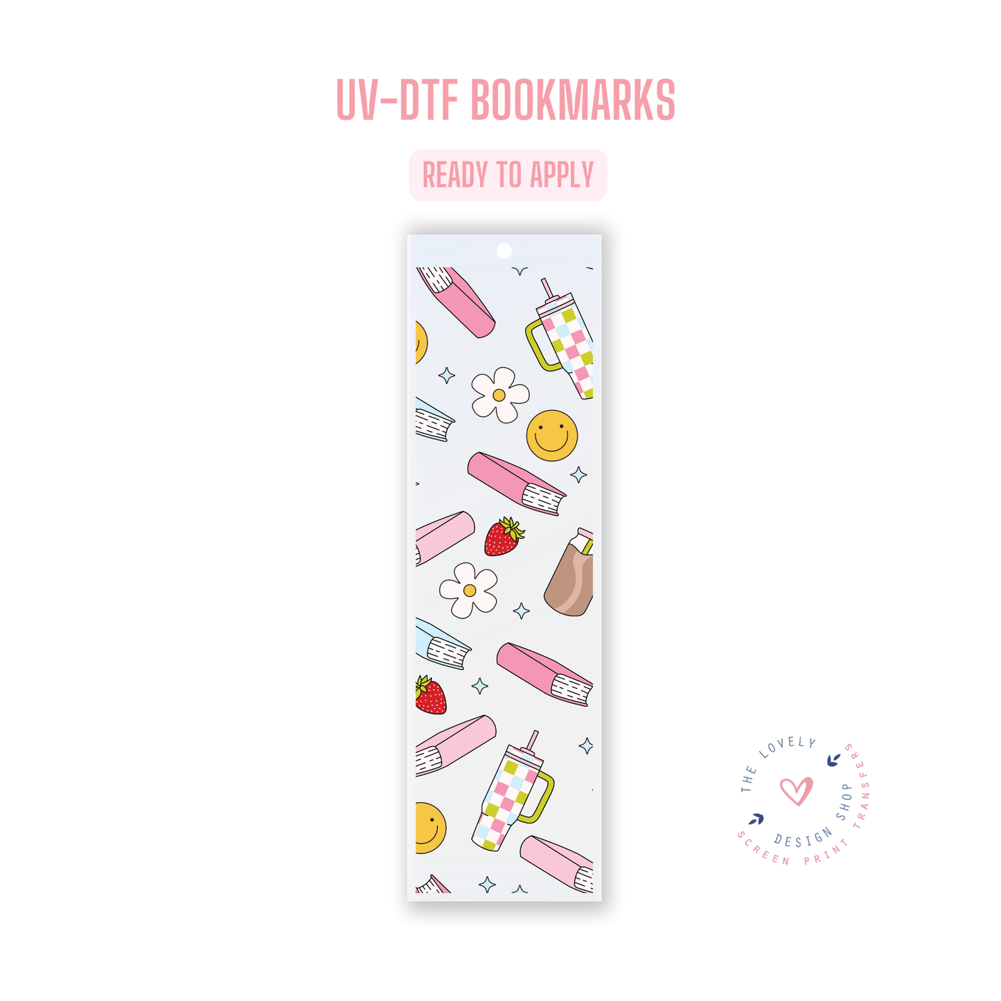 Bookish Girlie - UV DTF Bookmark Decal - Jul 15