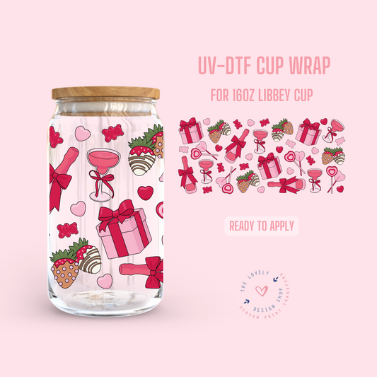 Valentine Things - UV DTF 16 oz Libbey Cup Wrap - Dec 23