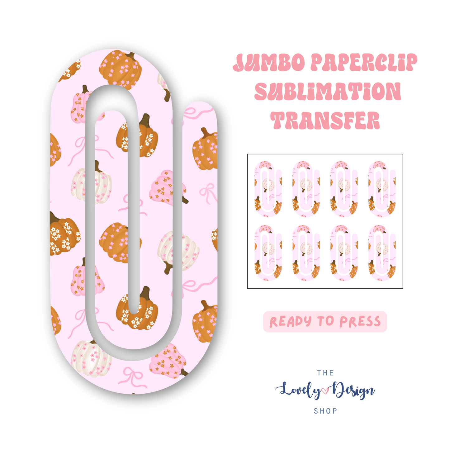 Coquette Pumpkins - Sublimation Transfers