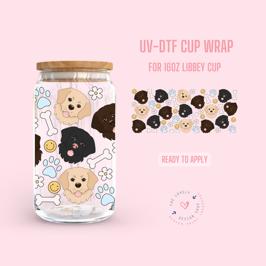 Labrador - UV DTF 16 oz Libbey Cup Wrap - Oct 21