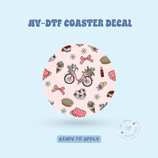 Picnic - UV DTF Coaster Decal - Jun 11