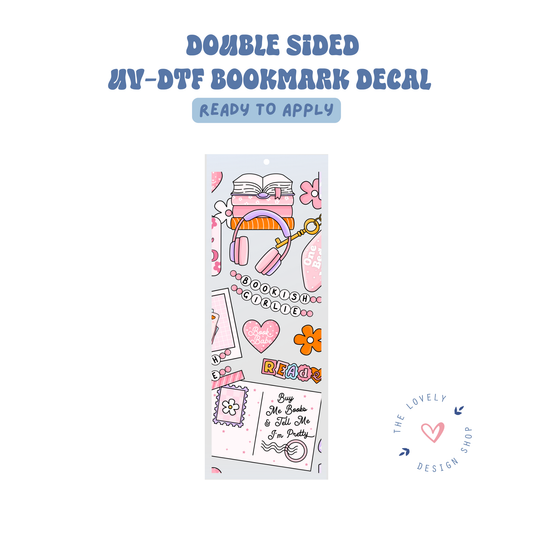 Bookish Mood Board - UV DTF Bookmark Decal - Sep 15
