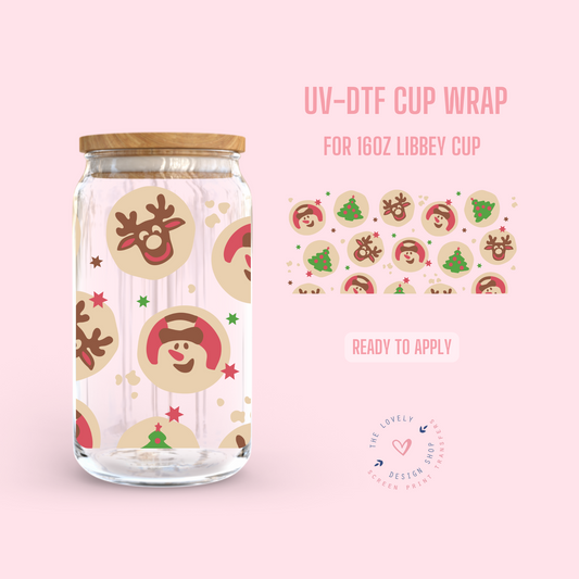 Christmas Sugar Cookies - UV DTF 16 oz Libbey Cup Wrap - Oct 28
