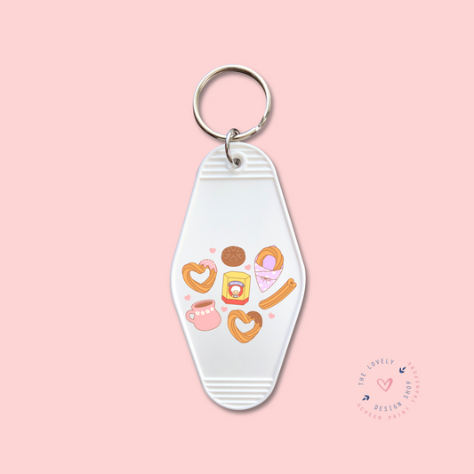 Heart Churros -  Keychain UV DTF Decal - Aug 12