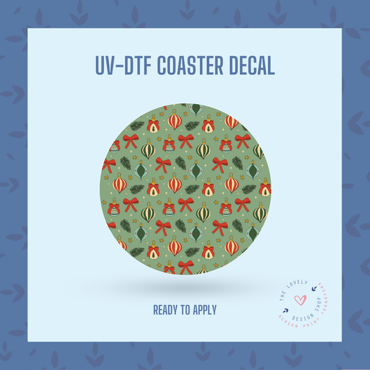 Vintage Sparkle - UV DTF Coaster Decal - Nov 12