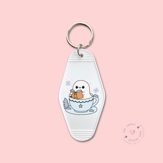 Hot Cocoa Hot Tub -  Keychain UV DTF Decal - Oct 21