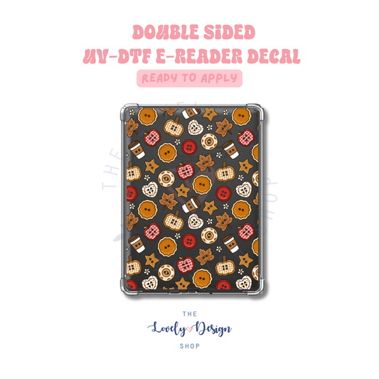 Fall Buttons - UV DTF E-Reader Decal - July 24
