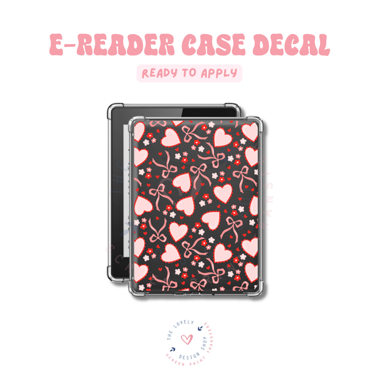 More Coquette Hearts! - UV DTF E-Reader Decal - Feb 12