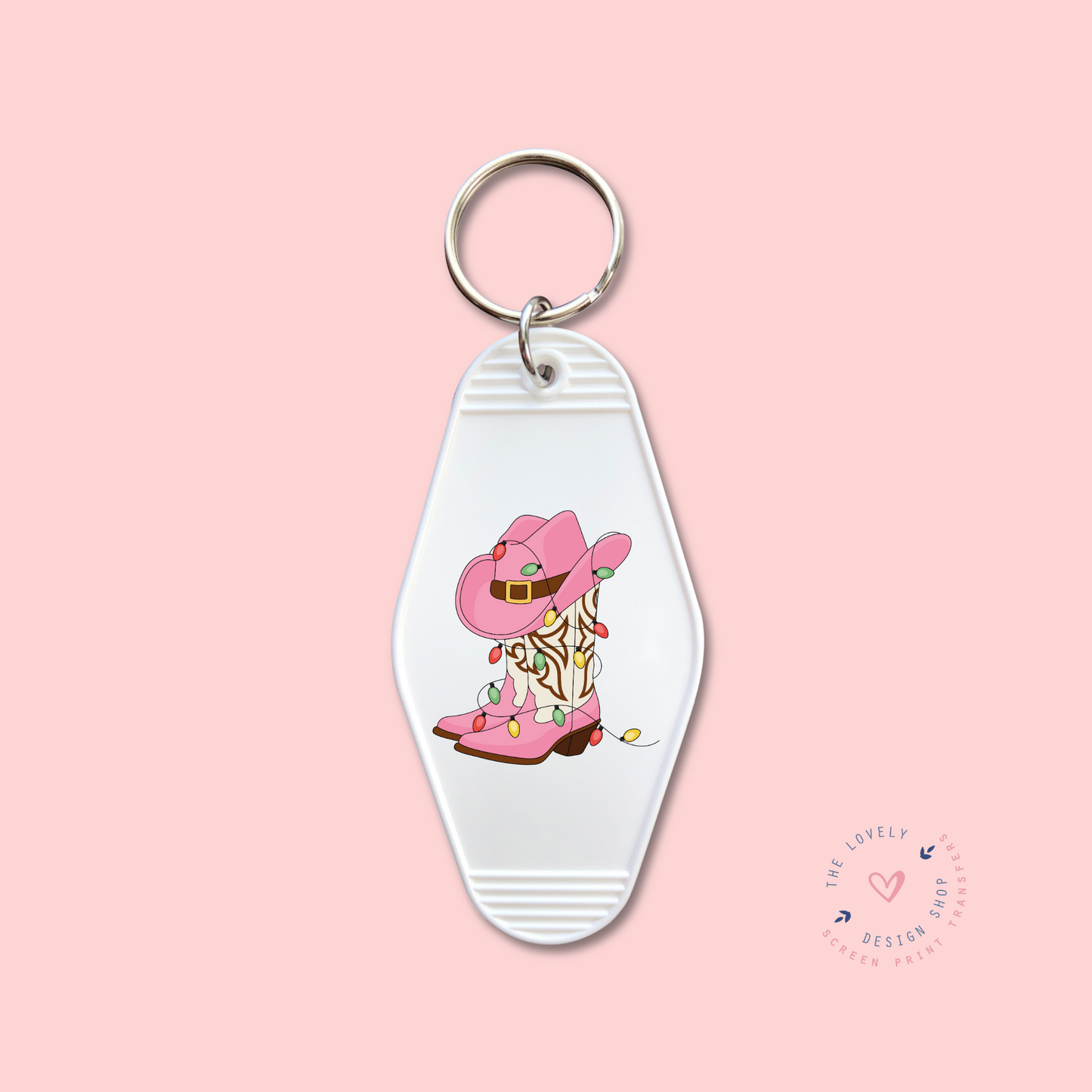 Christmas Cowgirl Boots -  Keychain UV DTF Decal - Oct 15