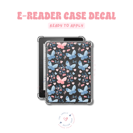 Floral Flutter - UV DTF E-Reader Decal - Feb 24