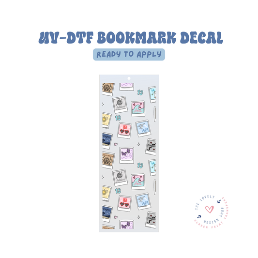 Eras Polaroids - UV DTF Bookmark Decal - Jan 27