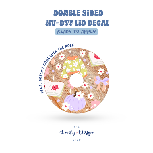 Autumn Happy - UV DTF Lid Decal - Aug 27