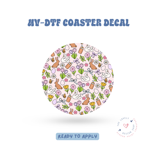 Spring - UV DTF Coaster Decal - Apr 23