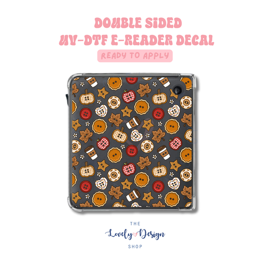 Fall Buttons - UV DTF E-Reader Decal - July 24