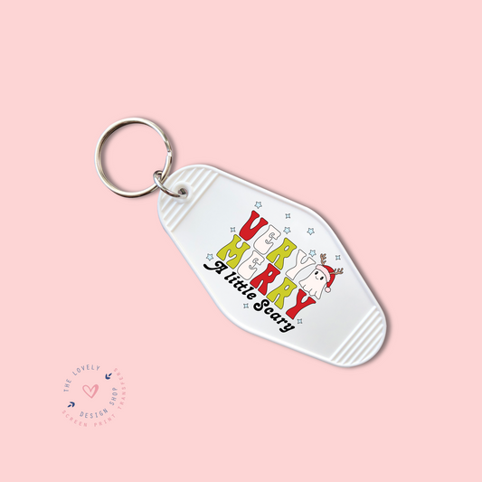 Very Merry A Little Scary -  Keychain UV DTF Decal - Sep 16