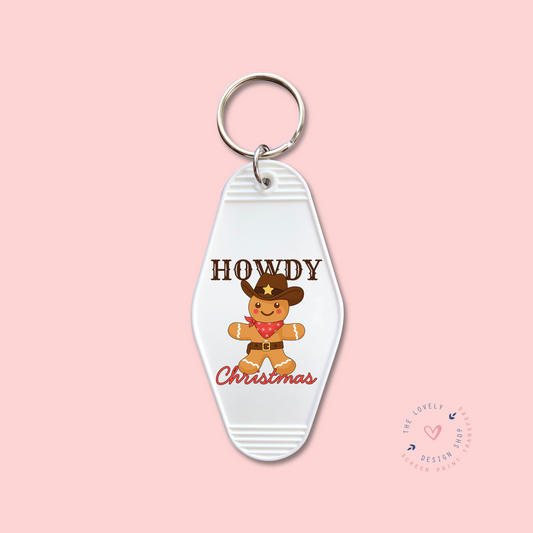 Howdy Christmas -  Keychain UV DTF Decal - Oct 15