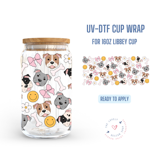 Staffy - UV DTF 16 oz Libbey Cup Wrap - Oct 8