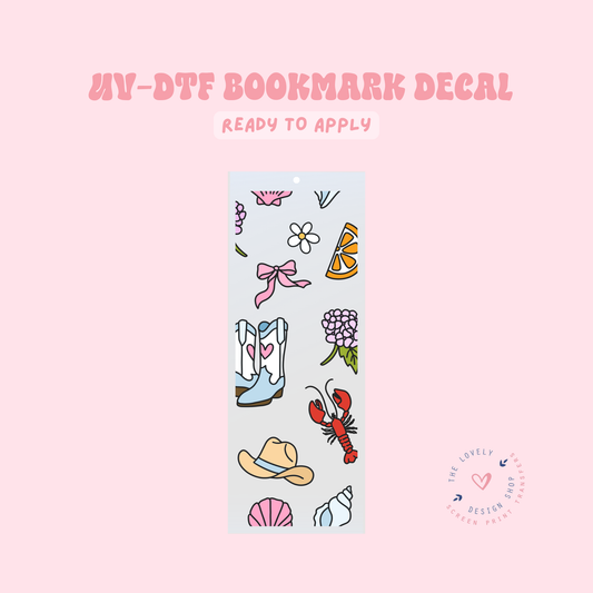 Coastal Colorful Cowgirl - UV DTF Bookmark Decal - Apr 23