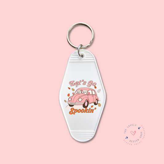 Let's Go Spookin' -  Keychain UV DTF Decal - Aug 12