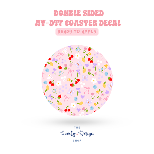 Colorful Summer - UV DTF Coaster Decal - Aug 8