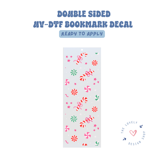 Xmas Candy - UV DTF Bookmark Decal - Sep 15