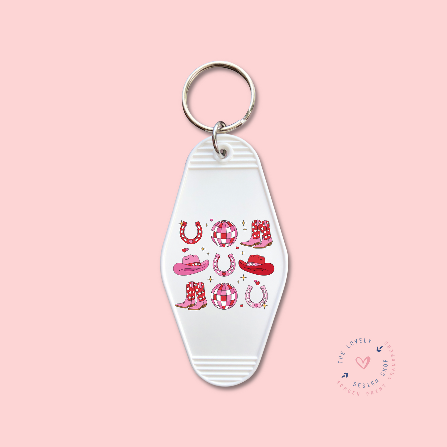 Valentine Cowgirl - Keychain UV DTF Decal - Jan 14