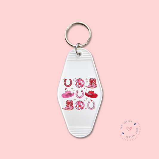 Valentine Cowgirl - Keychain UV DTF Decal - Jan 14