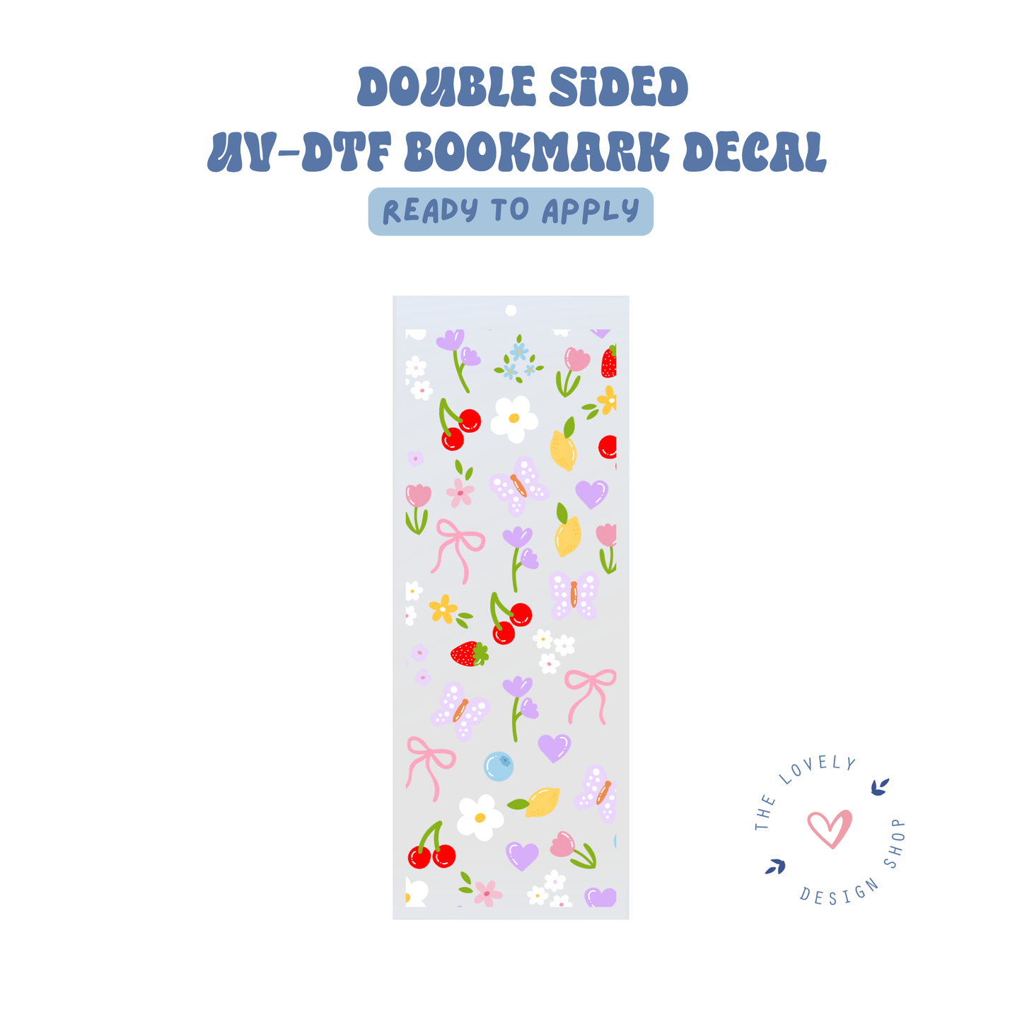Colorful Summer - UV DTF Bookmark Decal - Aug 8