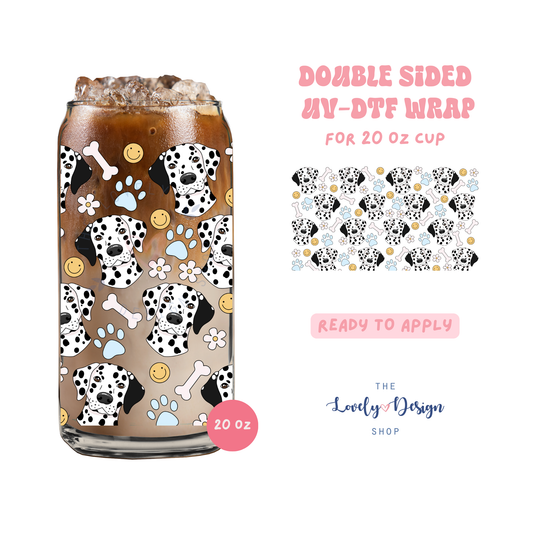 Dalmatian - UV DTF 20 oz Libbey Cup Wrap - Aug 27