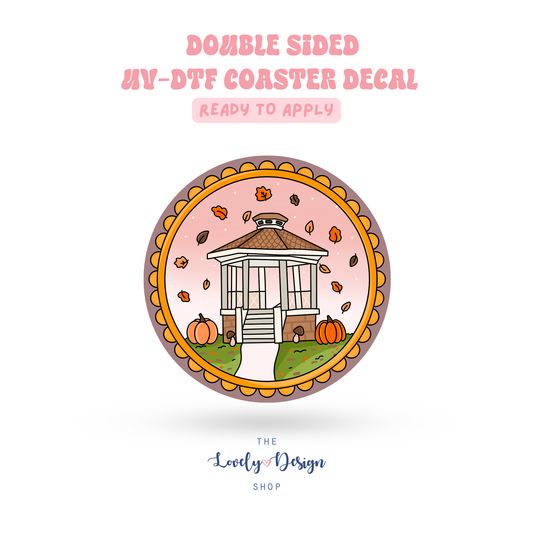 Star Hollow Gazebo Frame - UV DTF Coaster Decal - Sep 15