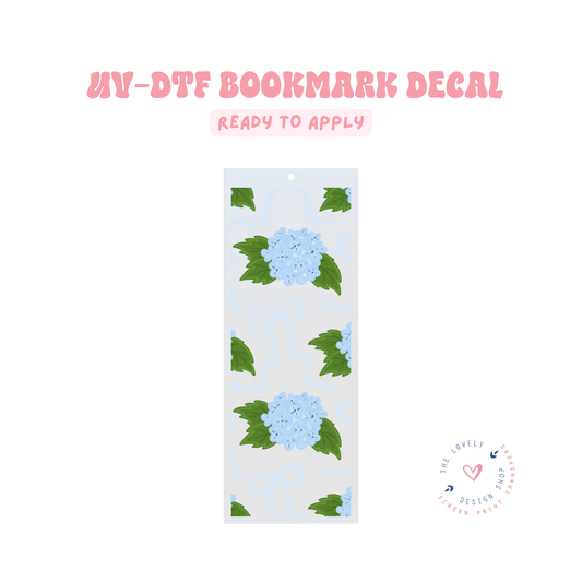 Hydrangeas - UV DTF Bookmark Decal - Jun 11