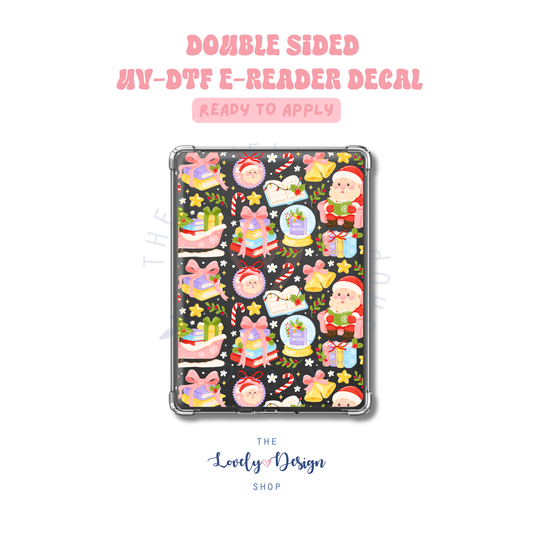 Bookish Santa - UV DTF E-Reader Decal - Aug 27