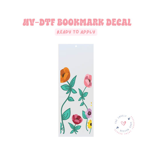 Eras Piano Flowers - UV DTF Bookmark Decal - Feb 24