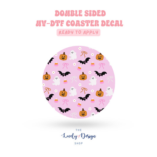 Tiny Coquette Halloween - UV DTF Coaster Decal - Aug 8