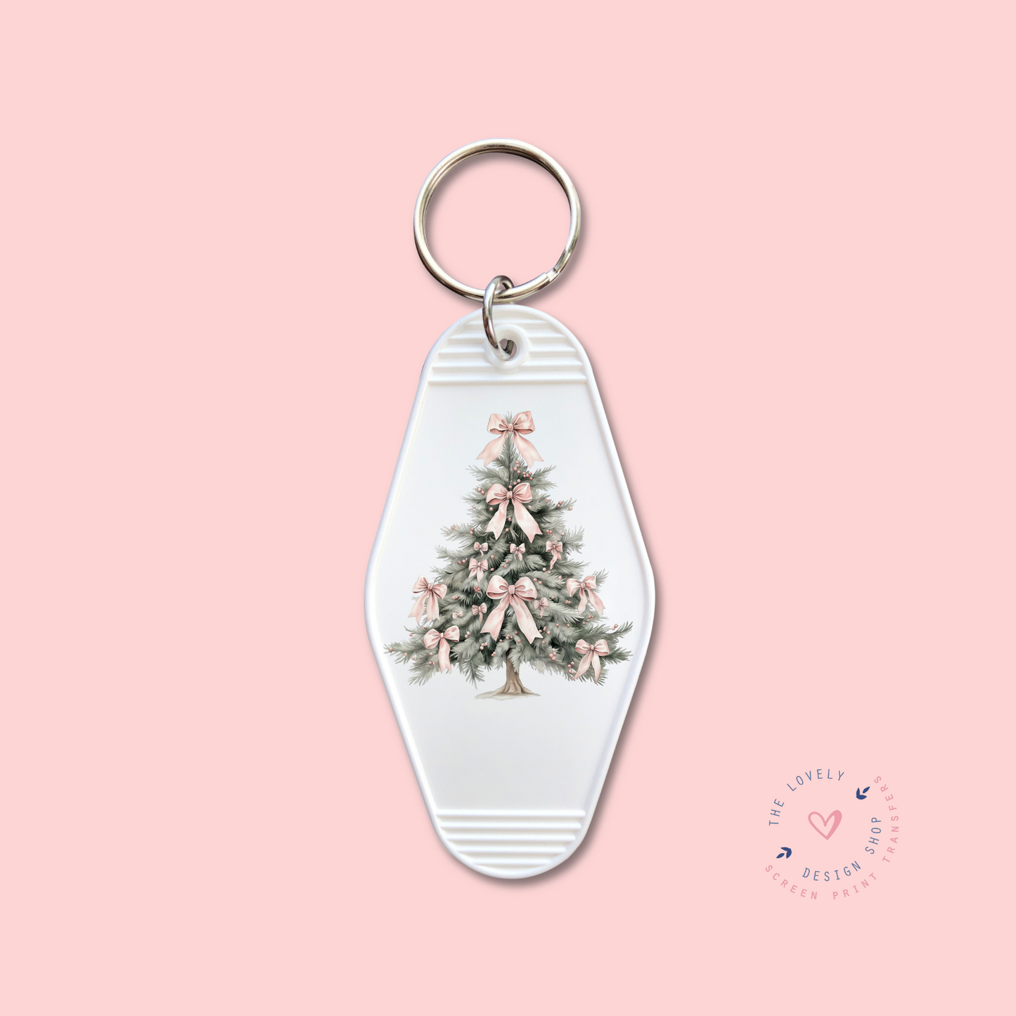 Coquette Christmas Tree -  Keychain UV DTF Decal - Oct 28