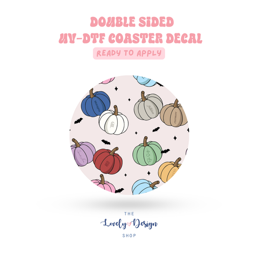 Eras Pumpkins - UV DTF Coaster Decal - Aug 27
