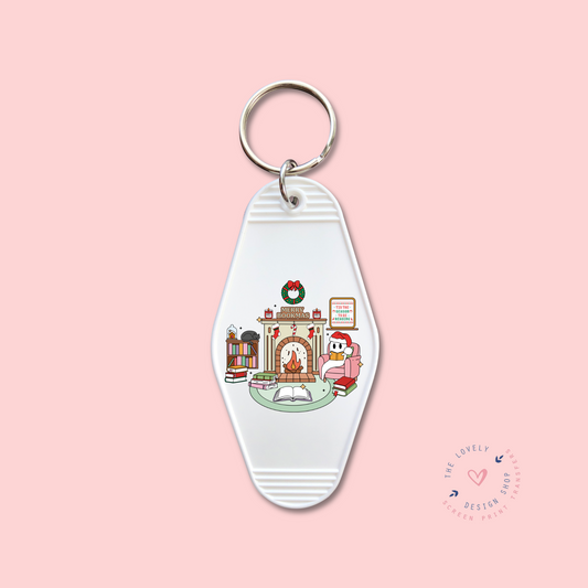 Merry Bookmas Ghost -  Keychain UV DTF Decal - Nov 4