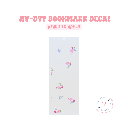 Ditsy Floral - UV DTF Bookmark Decal - Feb 4