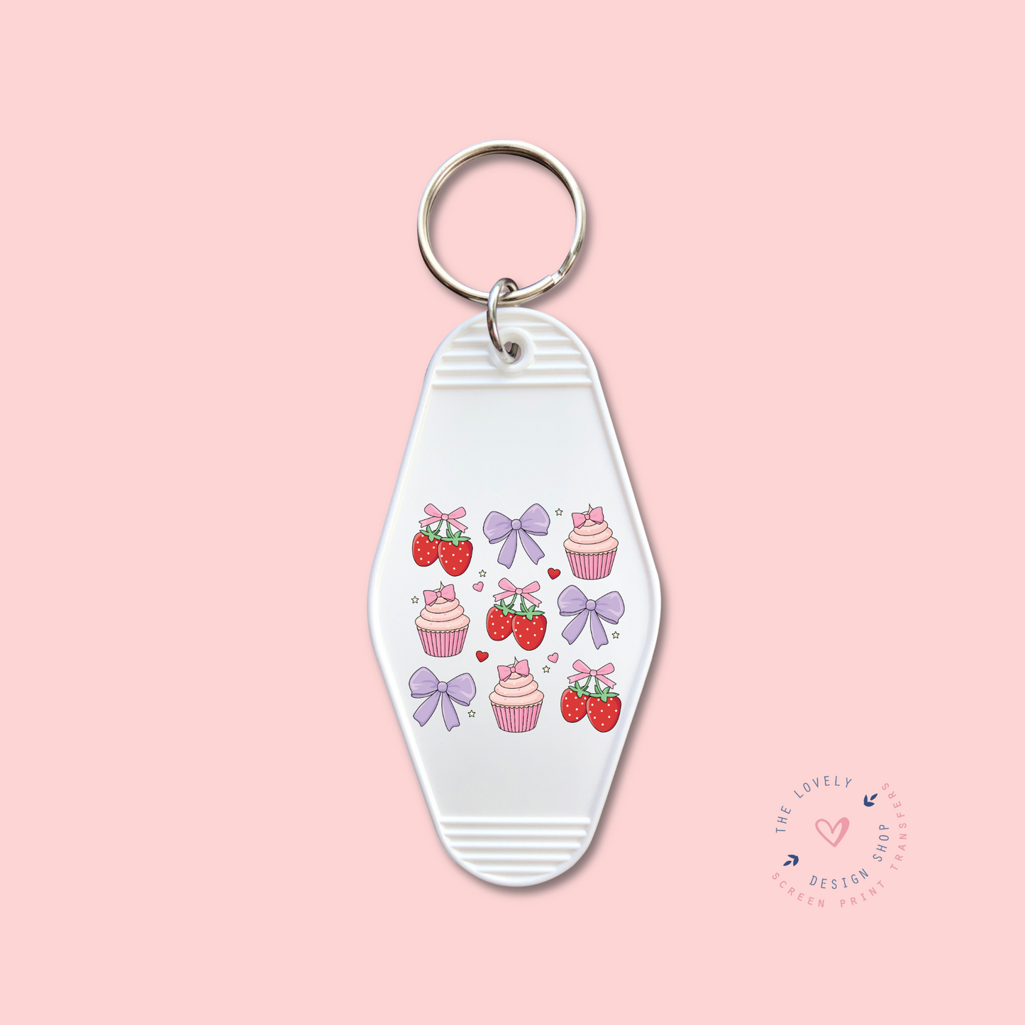 Strawberries And Cupcakes - Keychain UV DTF Decal - Dec 9