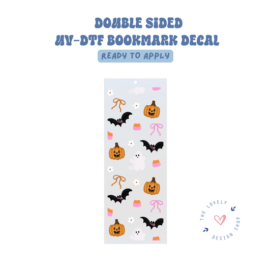 Tiny Coquette Halloween - UV DTF Bookmark Decal - Aug 8