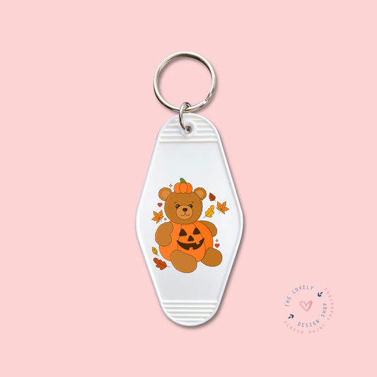 Cutest Pumpkin Bear -  Keychain UV DTF Decal - Sep 23
