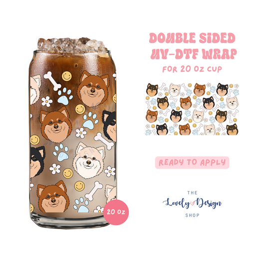 Lap Dog - UV DTF 20 oz Libbey Cup Wrap - Aug 27