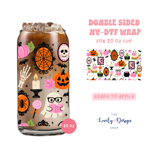 Witchy Boo Crew - UV DTF 20 oz Libbey Cup Wrap - Aug 27