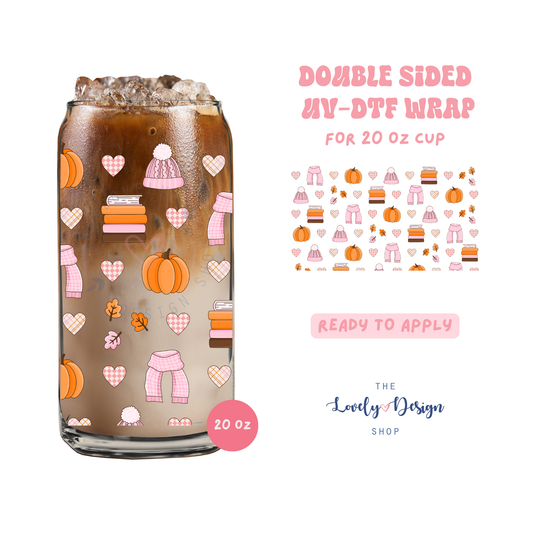 Autumn Girlie - UV DTF 20 oz Libbey Cup Wrap - Aug 27
