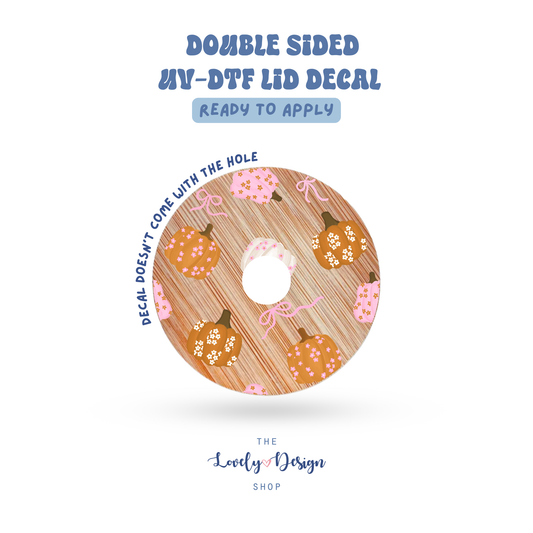 Coquette Pumpkins - UV DTF Lid Decal - Aug 8