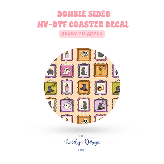 Halloween Picture Frames - UV DTF Coaster Decal - Aug 27