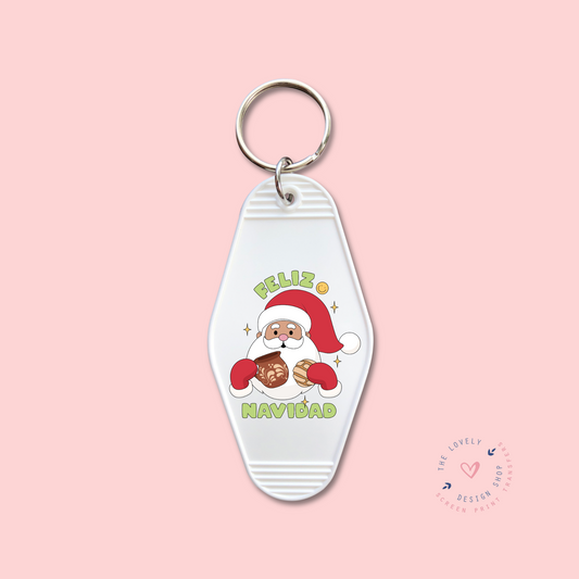 Feliz Navidad -  Keychain UV DTF Decal - Sep 23