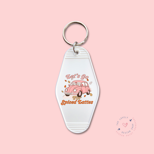 Let's Go For Spiced Lattes -  Keychain UV DTF Decal - Aug 12