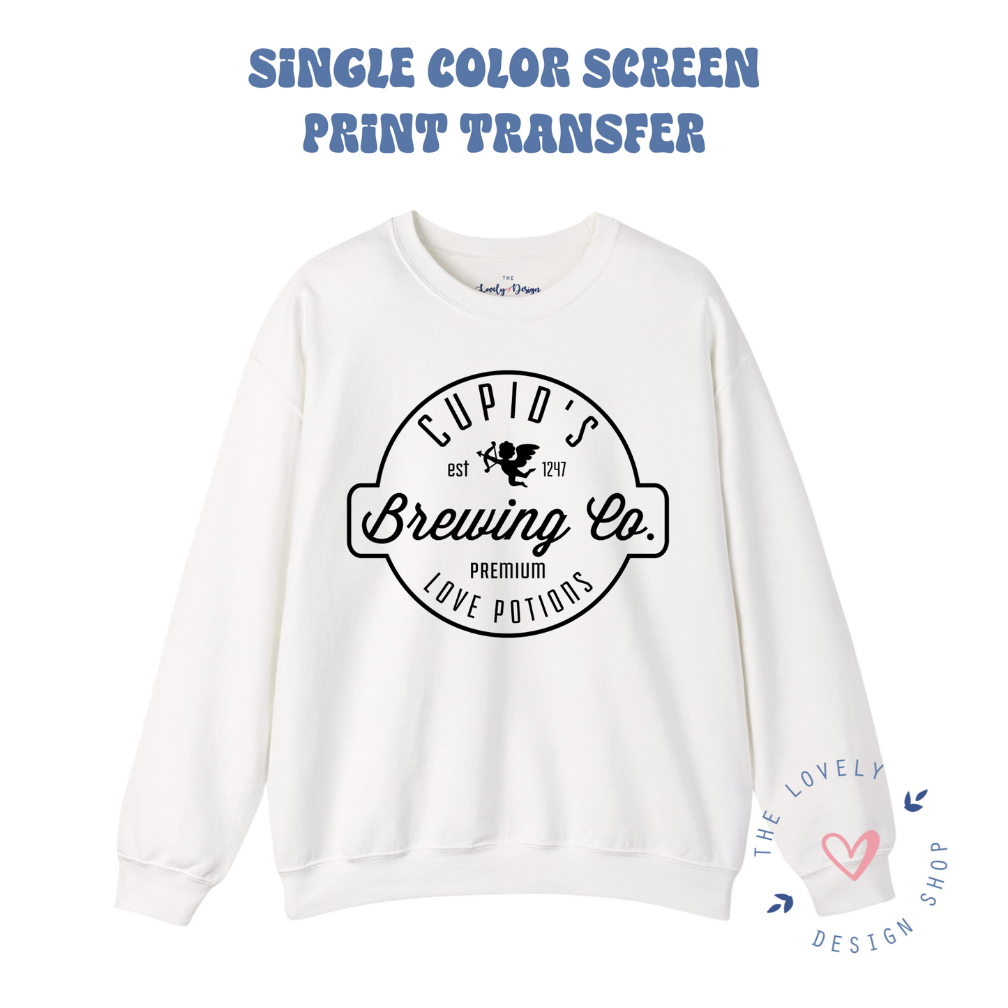 Cupid’s Brewing Co - Screen Print Transfer (RTS)