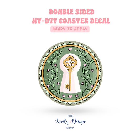 Secret Garden Frame - UV DTF Coaster Decal - Sep 15